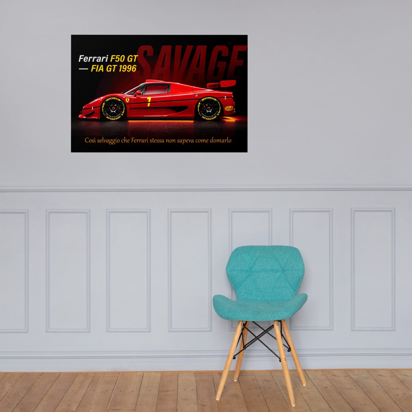 CAVALLO by MIENchic — Ferrari F50 GT 1996 | 4-of-5 Series - SAVAGE | 24" x 36" Poster