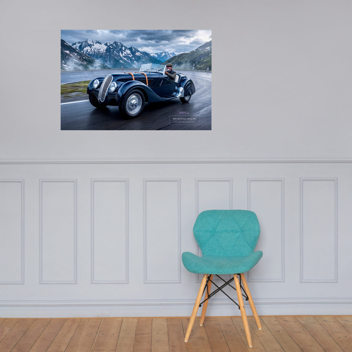 MIENchic — RAPP TO REBIRTH - Volume II - ALPINE | BMW 328 Roadster 1936 | 24" x 36" Poster