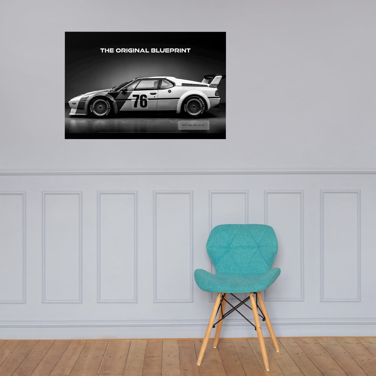 MIENchic — BMW E26 M1 1978 | Original M Blueprint | 24" × 36" Poster