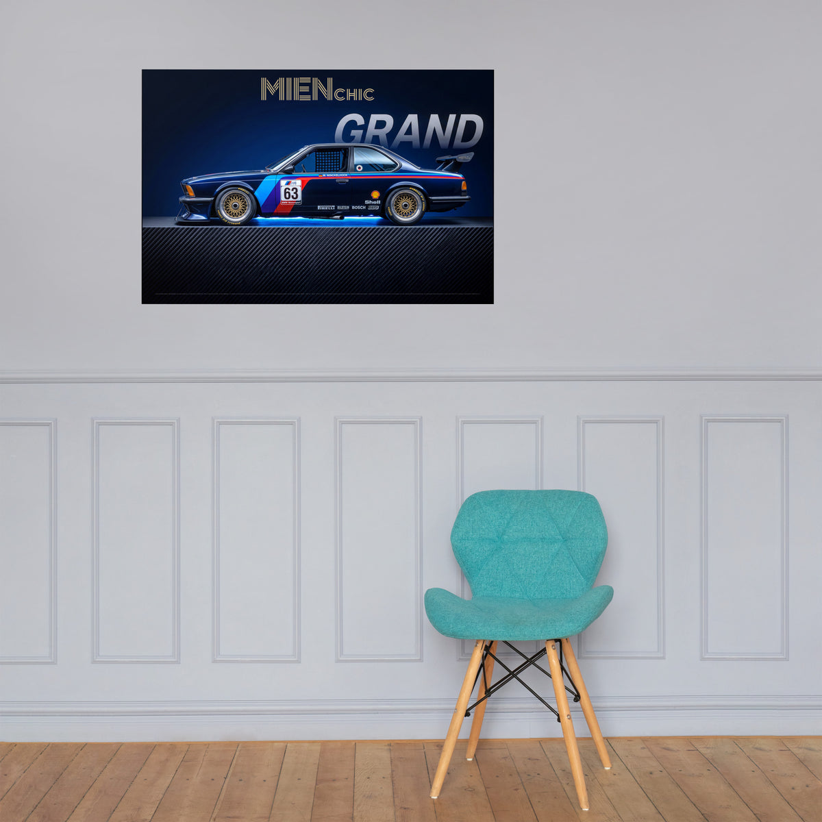 MIENchic — BMW Motorsport Legacy - VOLUME I — GRAND | BMW M635CSi, ETCC Grid 1984 | 24" x 36"