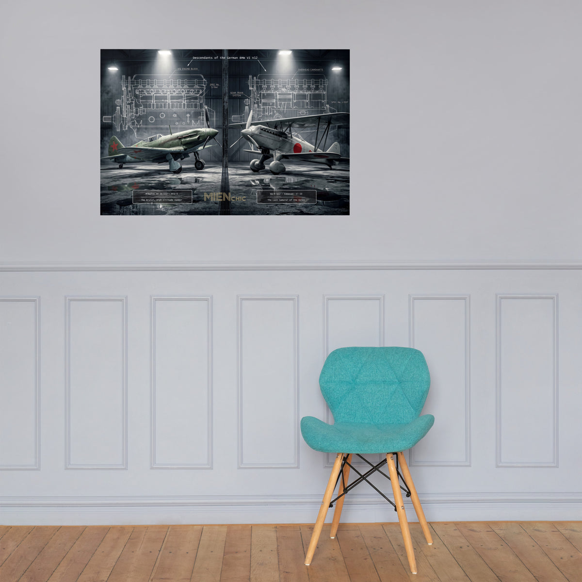 MIENchic — RAPP TO REBIRTH — FORGOTTEN PHANTOMS | The High-Altitude Legends of The Bavarian V12 | 24" x 36"