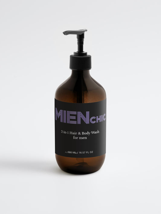 MIENchic DRIVELINE  2-in-1 Hair & Body Wash for Men - European Spa-Quality Multi-Use Cleanser
